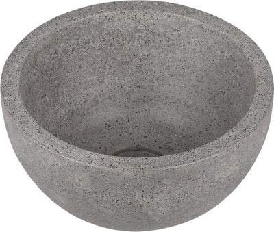 Differnz Flusswaschbecken - 23x23x12cm - Terrazzograu fein
