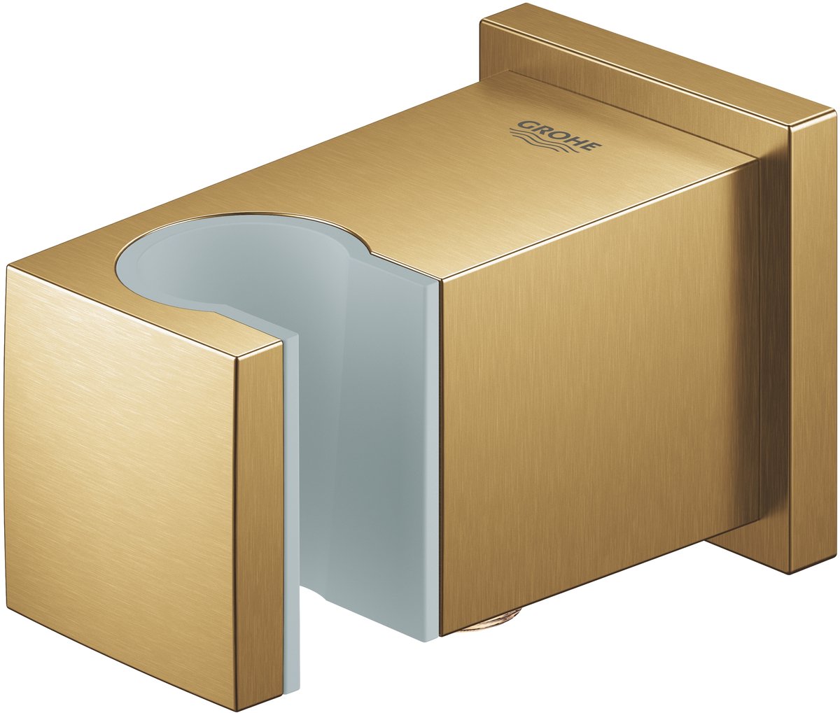Grohe Euphoria Cube Wandanschlussbogen mit Wandhalter gebürstet Cool Sunrise