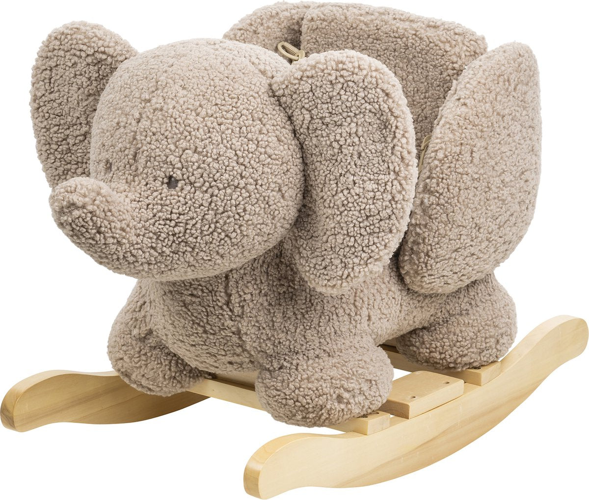 Nattou Elefanten-Teddy – Schaukelpferd – Schaukelpferd – 59 x 45 cm – Taupe