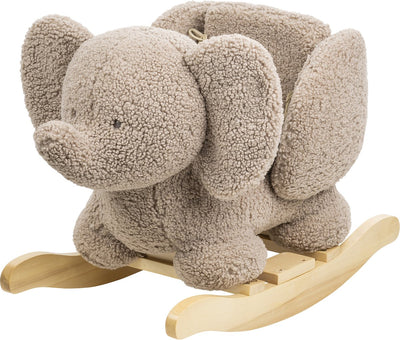 Nattou Elefanten-Teddy – Schaukelpferd – Schaukelpferd – 59 x 45 cm – Taupe