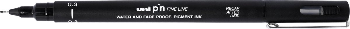 Uni-Ball Uni Pin Fine Liner – 0,3 mm schwarzer Skizzenstift