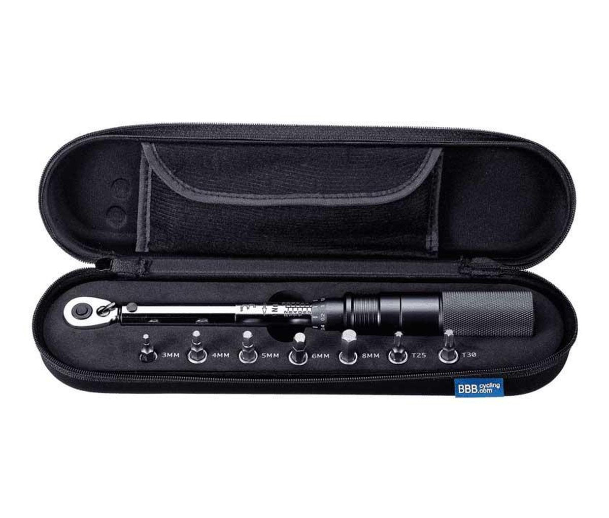 BBB Fahrrad-Drehmomentschlüssel 1 4 – Fahrradwerkzeug-Set 2–24 Nm – Sechskant-Torx-Set – BTL-173
