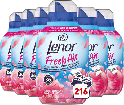 Lenor Frischluft-Weichspüler Blumenblüte – 6 x 36 Wäschen