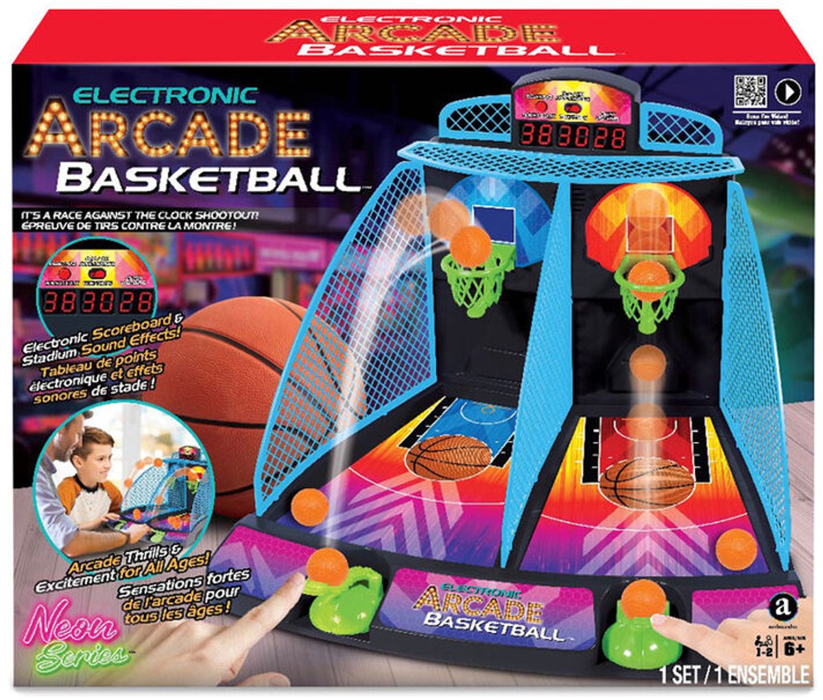 #Winning Basketball Elektronisches Arcade-Spiel – Neon – 2 Spieler
