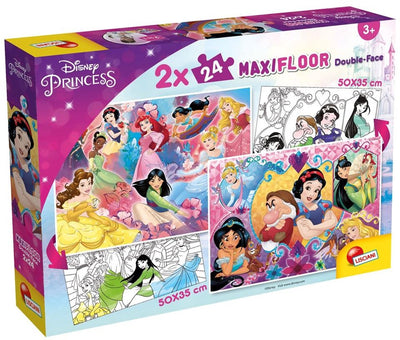 Lisciani Disney Puzzle Maxifloor 2 x 24 Prinzessin