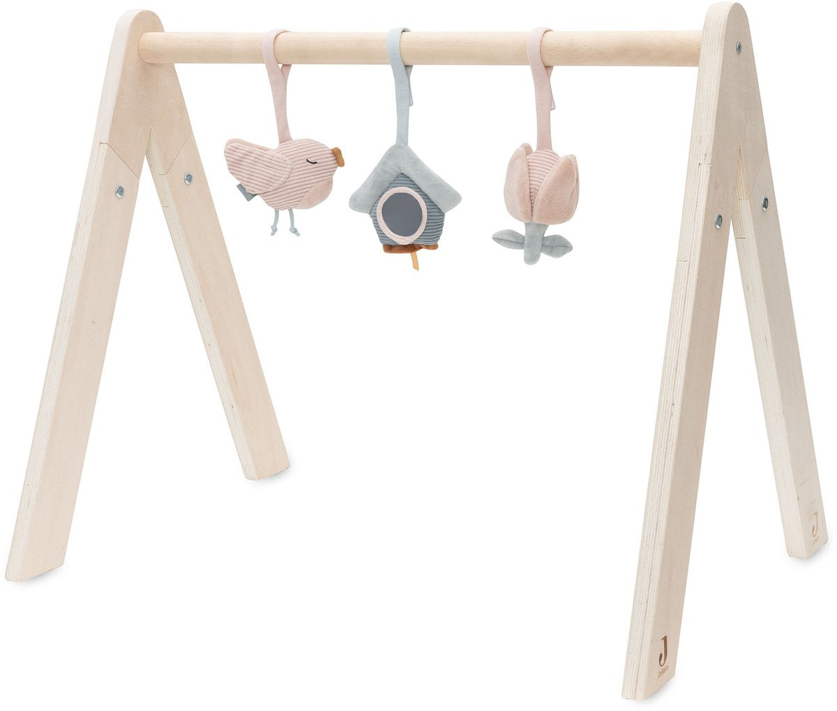 Jollein Baby-Fitnessspielzeug – Babyspielzeug-Kleiderbügel – Polyester – schöne Vögel