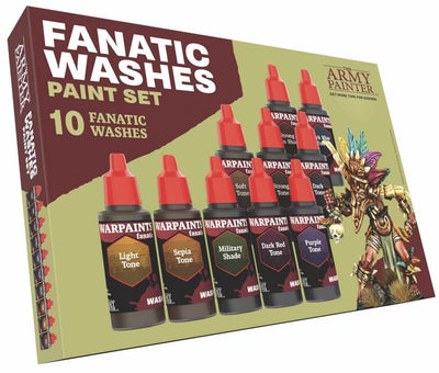 Der Armeemaler – Warpaints-Fanatiker: Waschfarben-Set – 10 × 18 ml Acrylwaschmittel – wp8068p