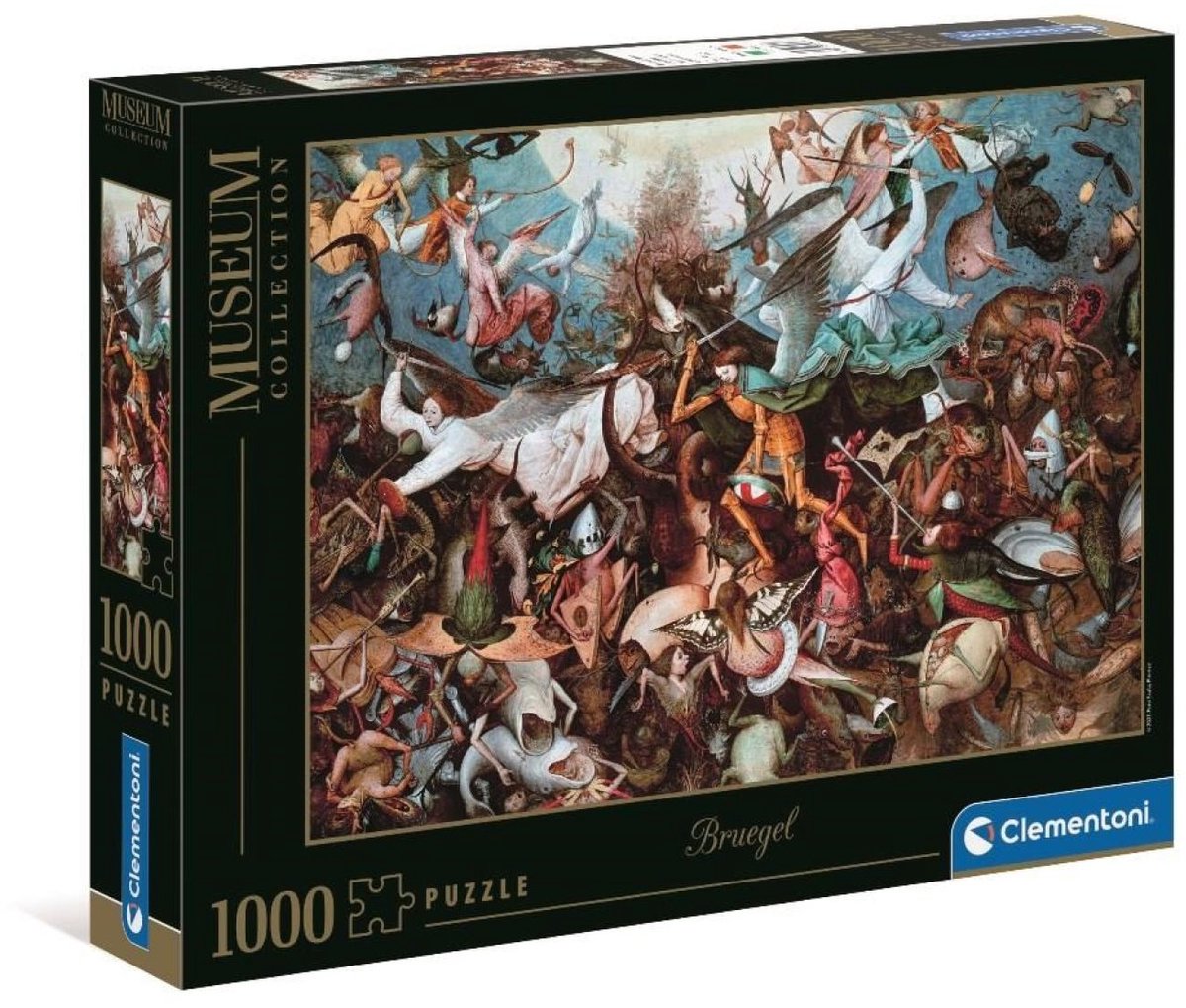 Clementoni – Puzzle – 1000 Teile – Der Fall der rebellischen Engel – Kunstpuzzle für Erwachsene und Kinder