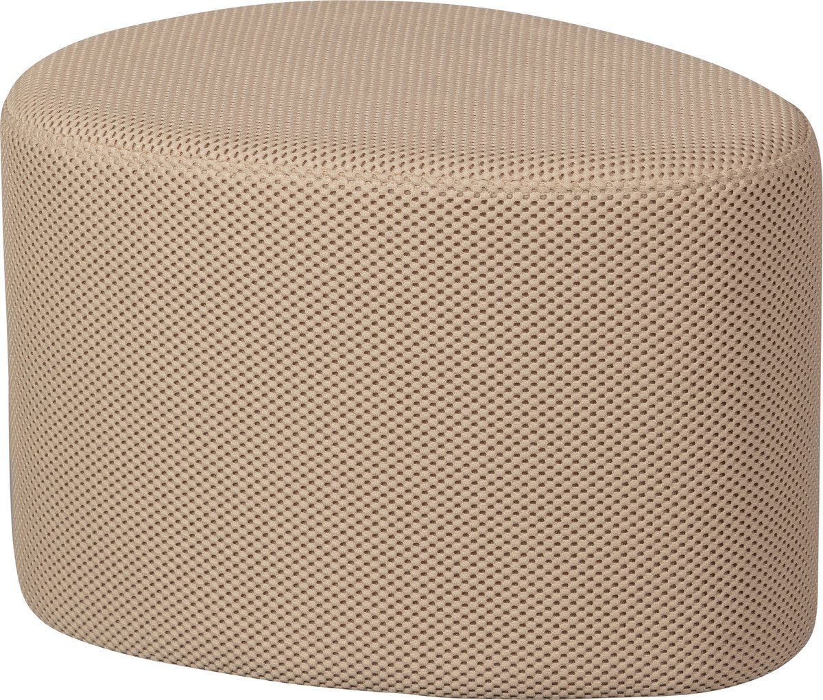 Woood Puuk Pouf - Mesh - Natur - 38x60x47