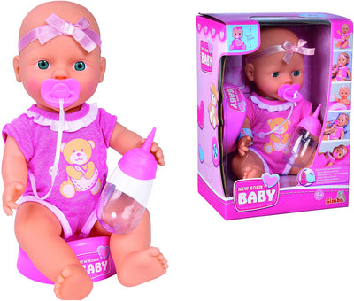 Neugeborenes Baby geborenes Baby geboren Babypuppe mit Accessoires 4dlg.