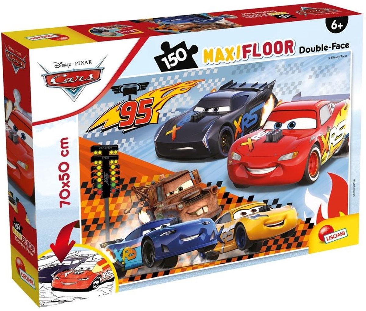 Lisciani Disney Puzzle DF Maxi Floor 150 Autos