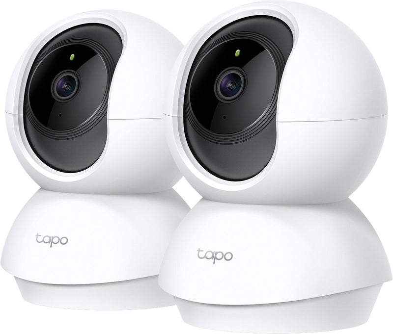TP-Link Tapo C200 Sicherheitskamera für den Innenbereich, 2er-Pack – 1080p – Full HD – Schwenk-/Neigefunktion – WLAN-Kamera