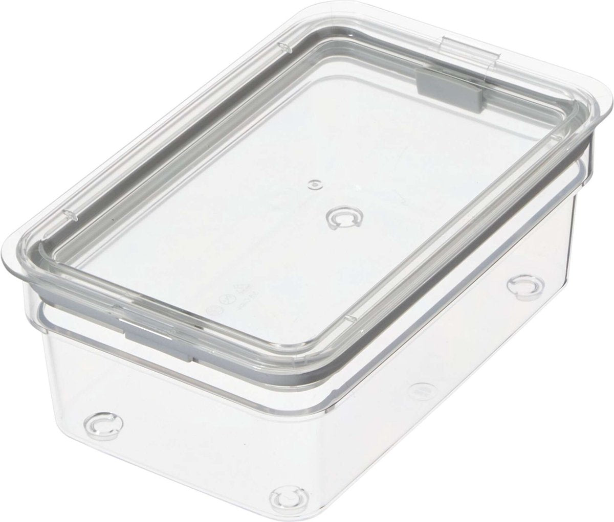 Idesign – id fresh Frischhaltebehälter niedrig mittel – Kunststoff – transparent