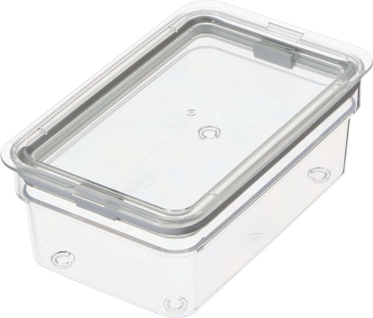 Idesign – id fresh Frischhaltebehälter niedrig mittel – Kunststoff – transparent