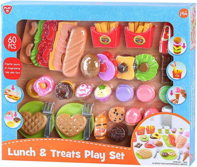 Spielen Spielzeug Food Lunch und Snacks Play Set, 60DLG.