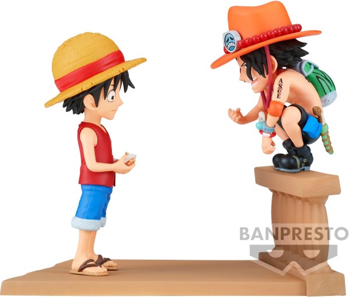 Banpresto One Piece – Ruffy Ace – Figur WCF Log Stories 8 cm