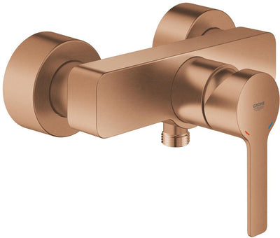 Grohe Lineare neue Duscharmatur – Wandmontage – Silkmove – abgedeckte S-Kupplungen – gebürsteter warmer Sonnenuntergang