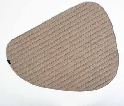 D d Home Kieselstein – doppelseitiges Plaid 120 x 95 x 2 cm, Taupe