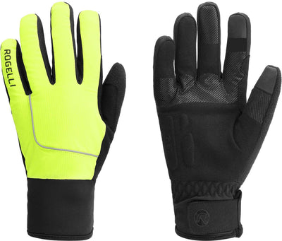 Rogelli Essential Fahrradhandschuhe Herren – Winter – fluoreszierendes Gelb – S