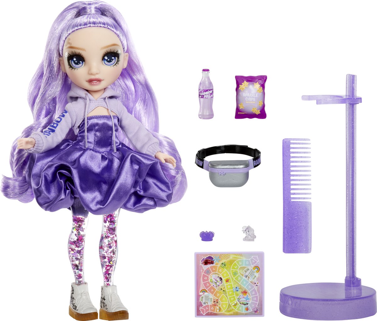MGA Entertainment Rainbow High Sparkle Shine Mode Pop Viola