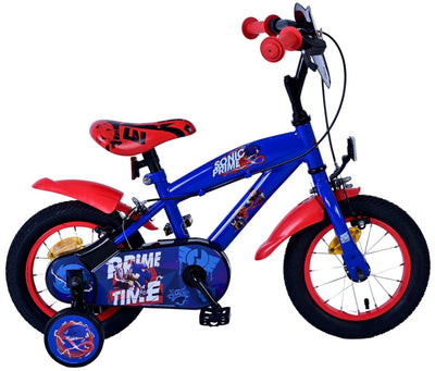Sonic Prime Prime Children's Bike Boys 12 Zoll blau rot zwei Handbremsen