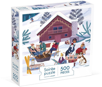 Janod - Kinderpuzzle - Winter in den Bergen - 500 Teile