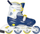 Nijdam Inline-Skates – verstellbar – Hardboot – blau – Größe 27–30