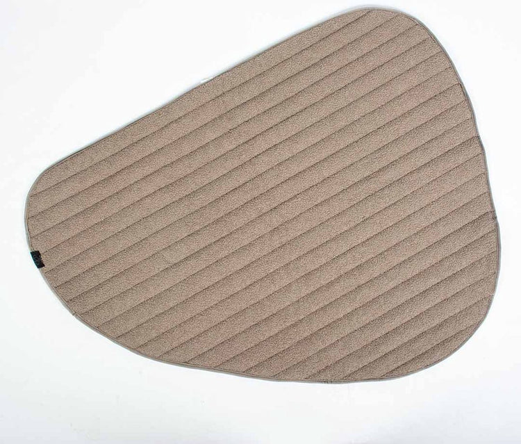 D d Home Kieselstein – doppelseitiges Plaid 120 x 95 x 2 cm, Taupe