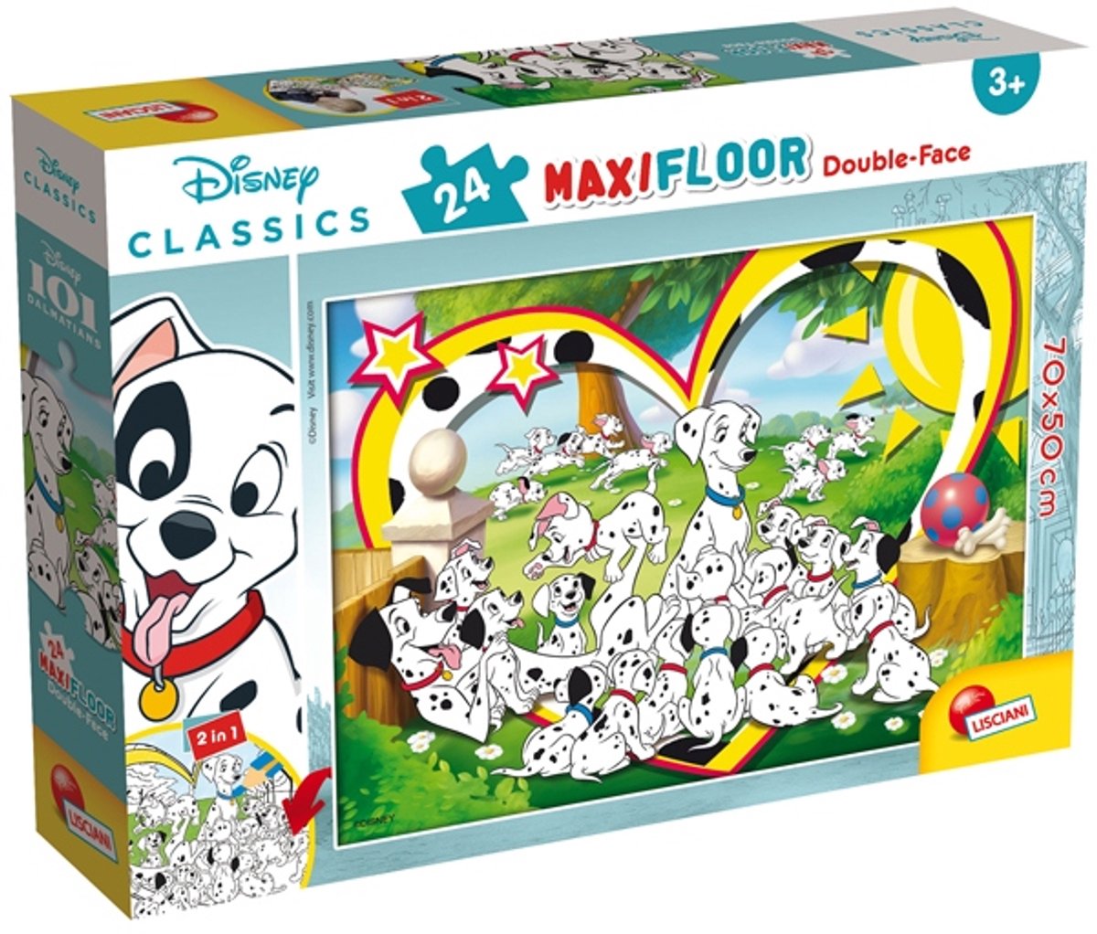 Lisciani Disney Puzzle DF Maxi Floor 24 101 Dalmatiner