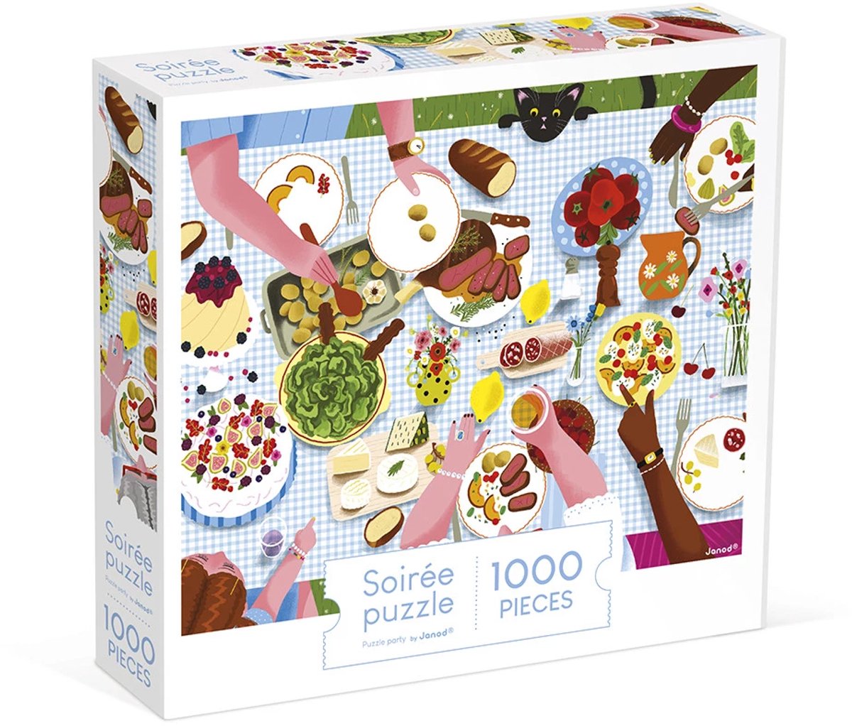 Janod - Kidult-Puzzle - Das Familienessen - 1000 Teile