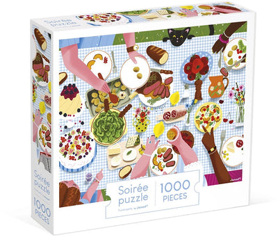 Janod - Kidult-Puzzle - Das Familienessen - 1000 Teile
