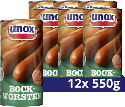 Unox-Würstchen - Bockwürste - 12 x 550 g - Vorteilspack