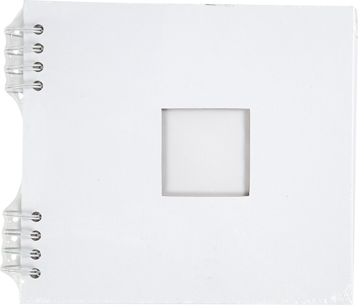 Creativ Company Scrapbook mit Spiralbindung, Größe 20x20 cm, 250 g, weiß, 1 Stück