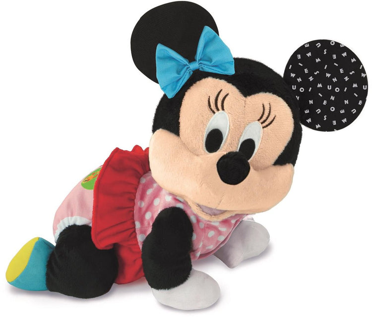 Clementoni Baby – Disney Minnie Mouse – interaktives Kuscheltier – gemeinsam krabbeln lernen – mit Sound – ab 6 Monaten