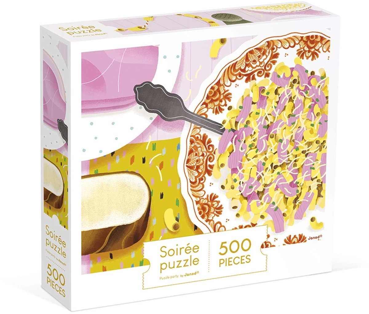 Janod - Kidult-Puzzle - Nudeln und Schinken - 500 Teile