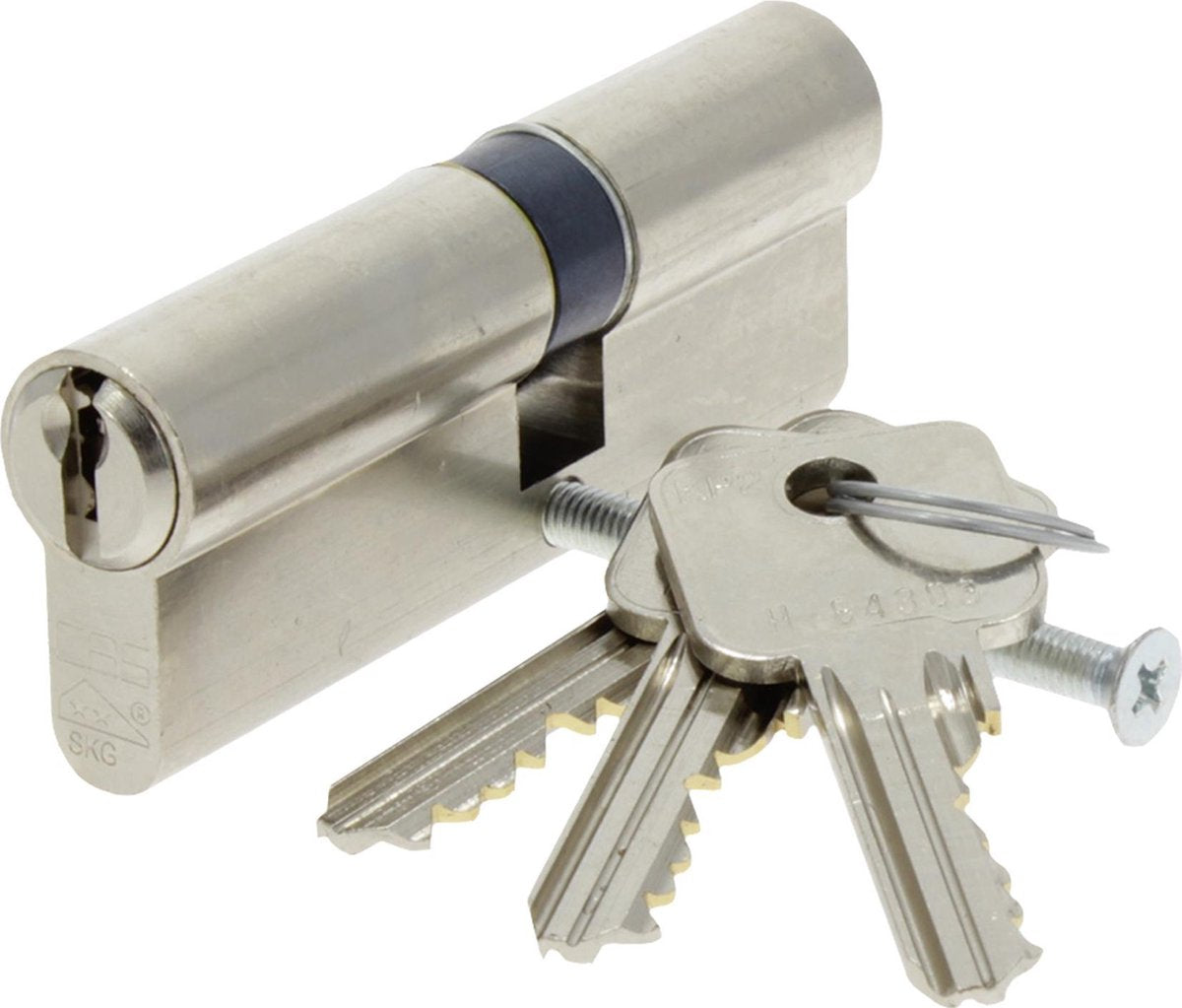 Starx Profilzylinder vernickelt 35 45mm skg2