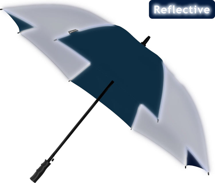 Falcone - Regenschirm - ø 120 cm - Automatik - reflektierendes Blausilber