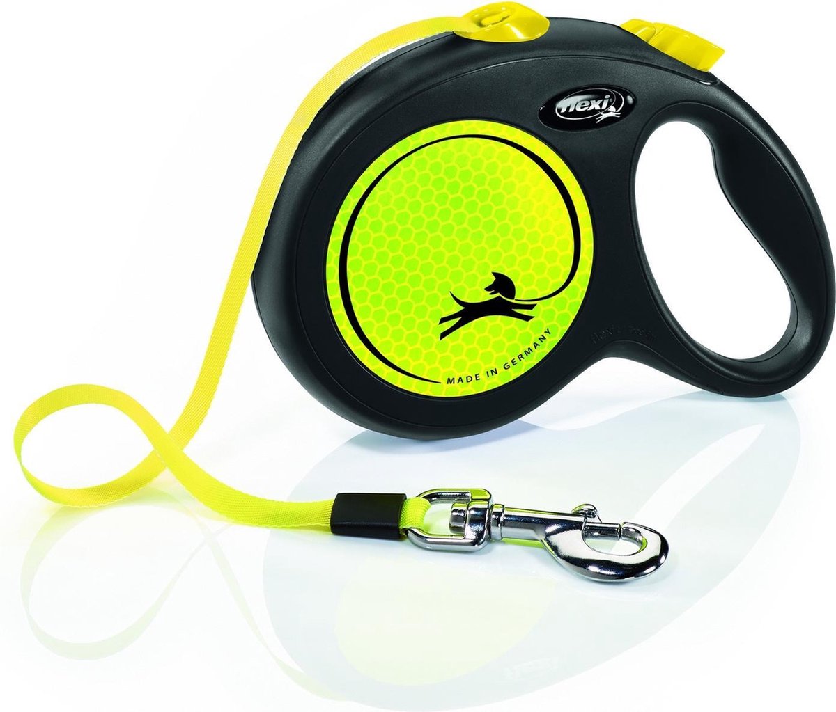 Flexi rollijn neues neon band schwarz gelb