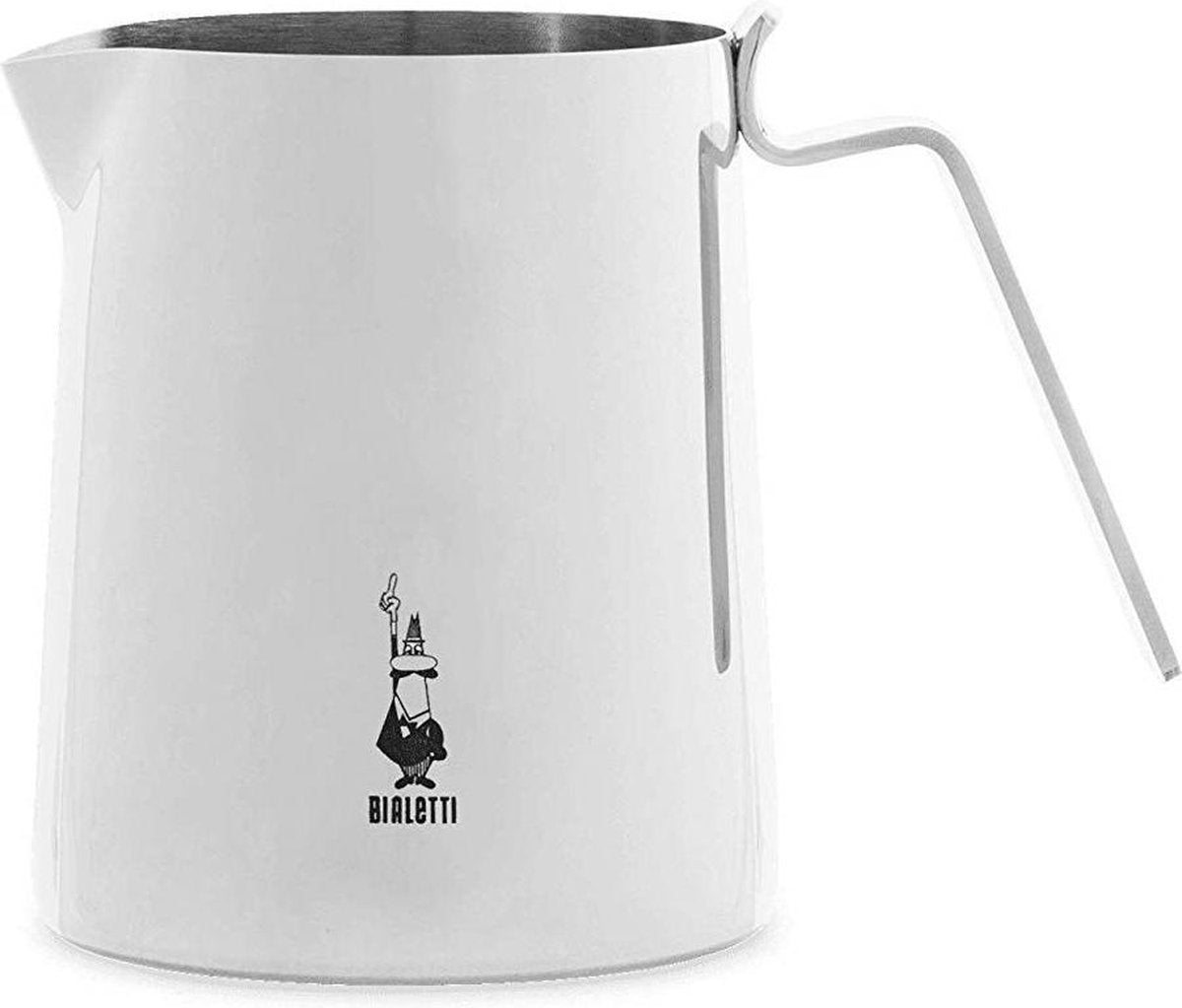 Bialetti Eleganz Milchkännchen 500 ml – Milchaufschäumkännchen aus Edelstahl – Barista-Krug – für Cappuccino und Latte Art – spülmaschinenfest