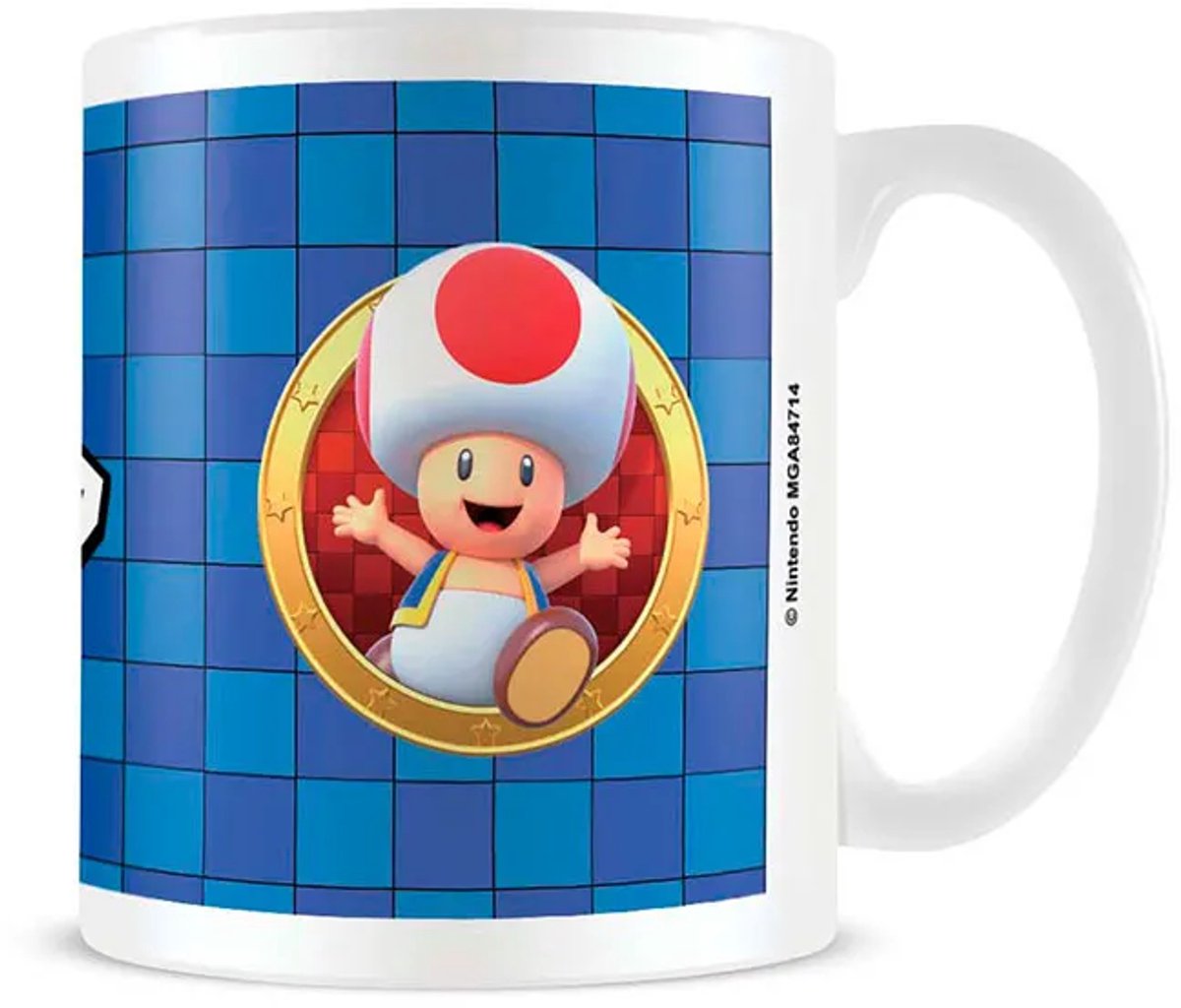 Pyramid Super Mario (Toad 3D Port) Tasse blau