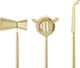Bloomingville – Cocktailbar-Set – Gold – Edelstahl – 3er-Set