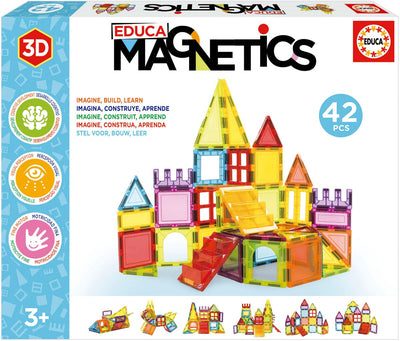Educa - Magnetics - Magnetfliesen - Magnetplatten - Magnetfliesen - 42 Stück