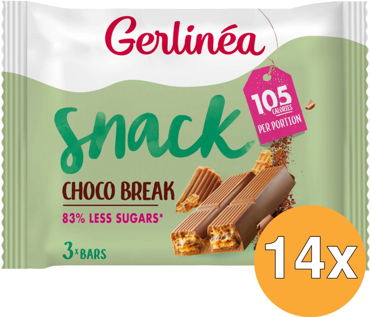 Gerlinea gerlinea zuckerarm - Riegel - Schokopause - 14 x 64,5 gr