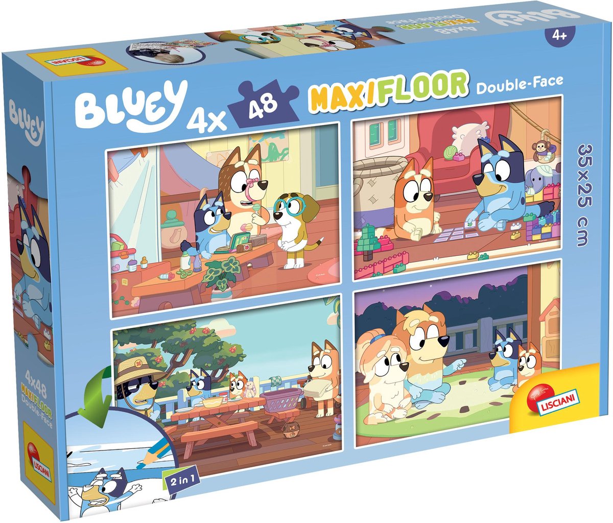 Lisciani Bluey Puzzle df Maxifloor 4x48