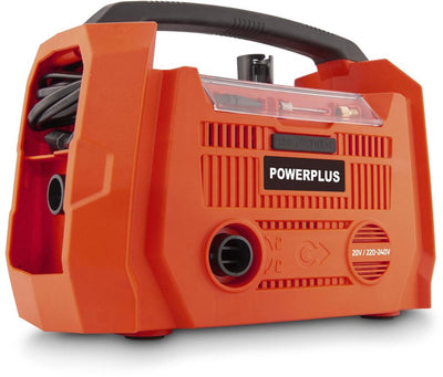 Powerplus – Dual Power – powdp7031 – 20 V – gebürstet – Kompressor aufpumpen – Entlüften – 20 V + 220 V – exkl. Akku und Ladegerät - 3 Stück