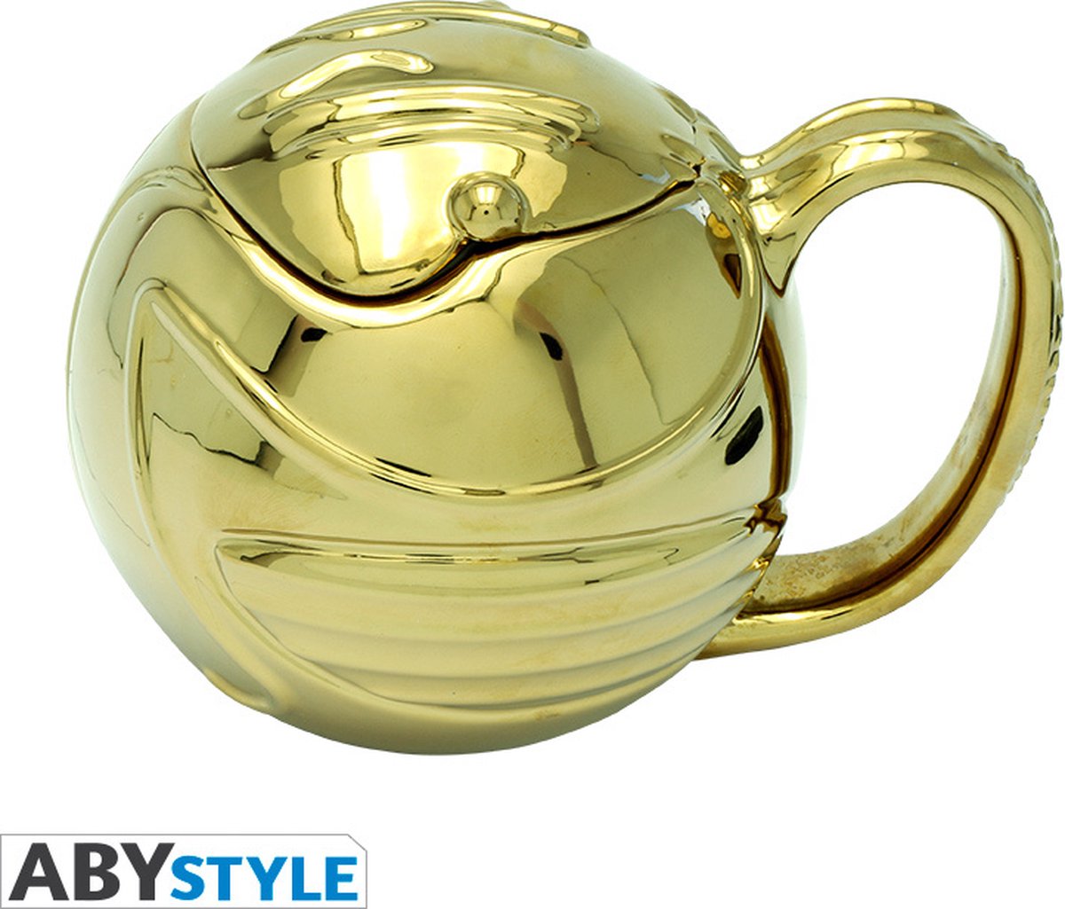 Abystyle Harry Potter Golden Snitch 3D Becher – 450 ml – Kunststoff