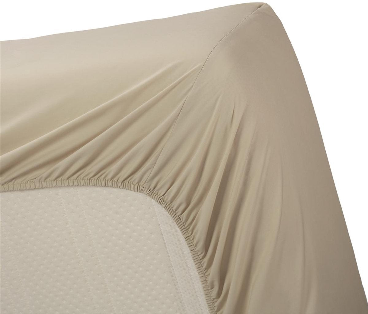 Perkal-Baumwolle von Perkal – Spannbettlaken – 80 x 200 – Sand