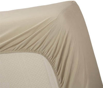 Perkal-Baumwolle von Perkal – Spannbettlaken – 80 x 200 – Sand