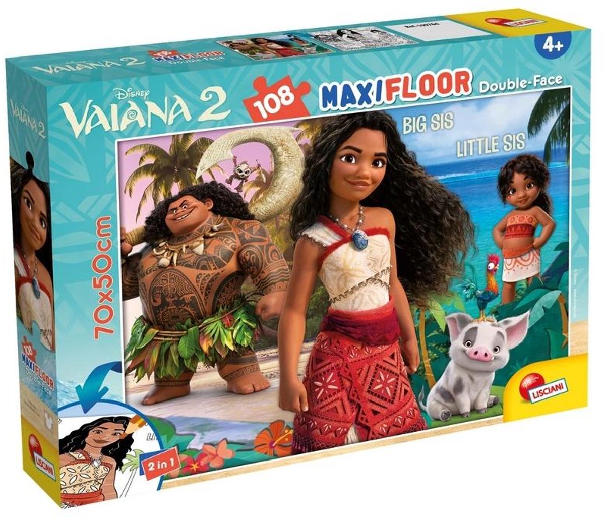 Lisciani Disney Puzzle DF Maxi Floor 108 Ozeanien 2