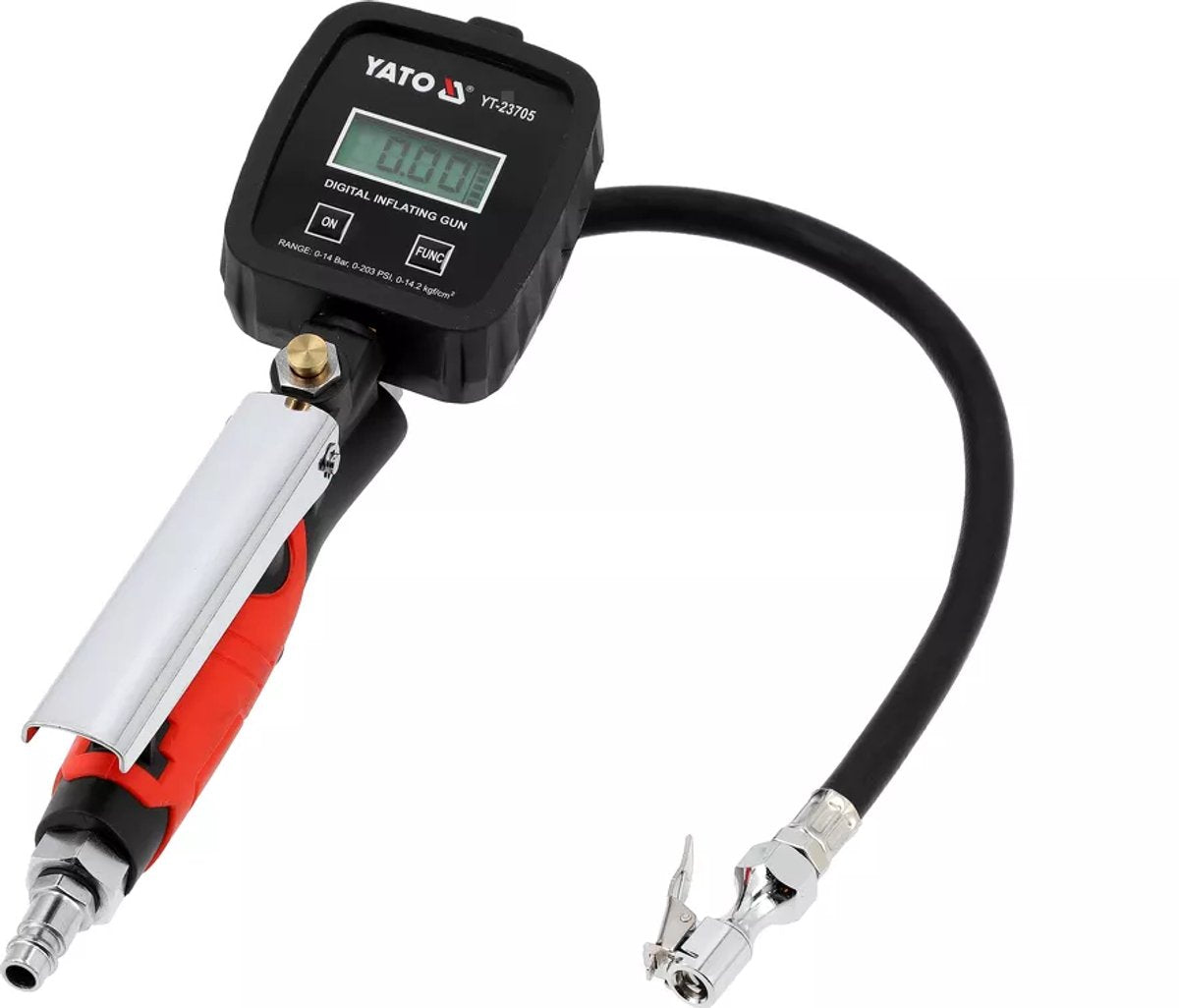 Yato digitale Reifenpumpe mit LCD-Bildschirm